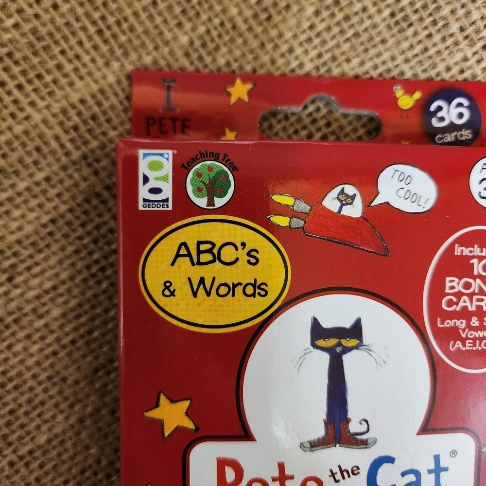 Pete the Cat ABC flash cards NWT - Picture 4 of 10
